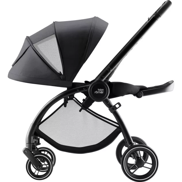Britax Römer Rio Comfort Core Set 3in1: multifunkciós babakocsi + mózeskosár + Baby-Safe Core hordozó - Carbon Black