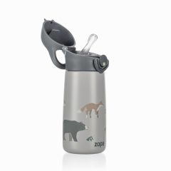   Zopa 400 ml-es termosz cumis szívószállal, hegyvidék Mountains