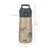 Zopa 400 ml-es termosz cumis szívószállal, hegyvidék Mountains