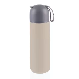   Zopa 400 ml-es termosz szilikon fogantyúval, cookie beige Cookie beige