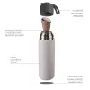 Zopa 400 ml-es termosz szilikon fogantyúval, cookie beige Cookie beige