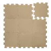 Zopa 9 db-os Puzzle habszőnyeg, 30x30 cm, mogyoróbarna Hazel Brown