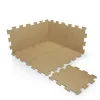 Zopa 9 db-os Puzzle habszőnyeg, 30x30 cm, mogyoróbarna Hazel Brown