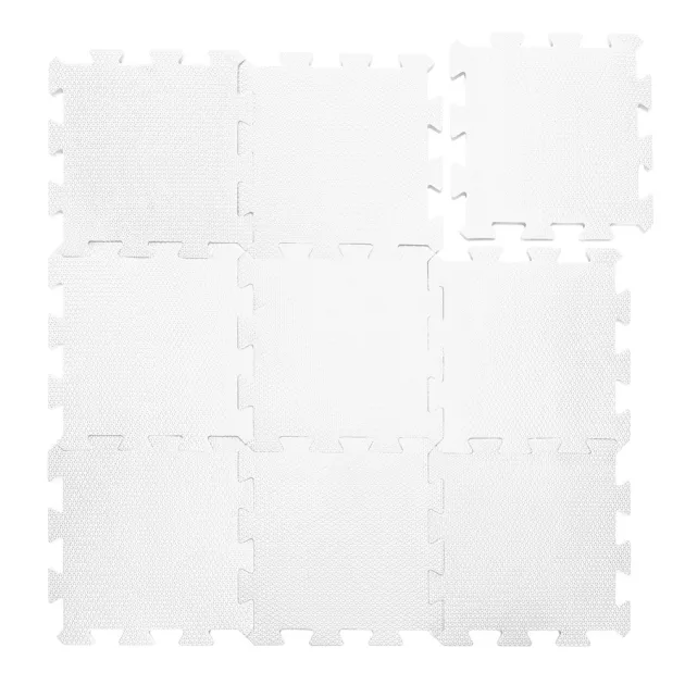 Zopa 9 db-os Puzzle habszőnyeg, 30x30 cm, ivory beige Ivory Beige