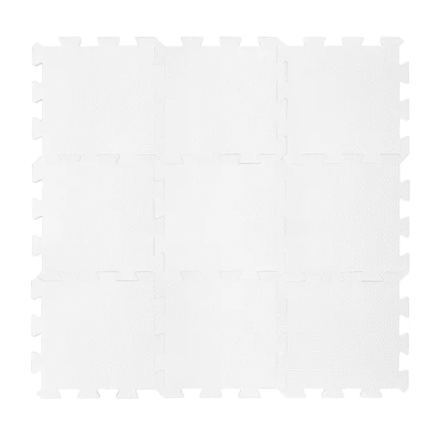 Zopa 9 db-os Puzzle habszőnyeg, 30x30 cm, ivory beige Ivory Beige