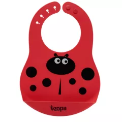 Zopa Szilikon előke, katicabogár Ladybird
