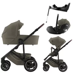   Britax Römer Smile 5Z Comfort Plus Set Lux (Smile 5z babakocsi + mózeskosár + Baby-Safe Pro + Vario Base 5Z) - Urban Olive
