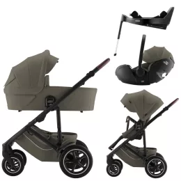   Britax Römer Smile 5Z Comfort Plus Set Lux (Smile 5z babakocsi + mózeskosár + Baby-Safe Pro + Vario Base 5Z) - Urban Olive