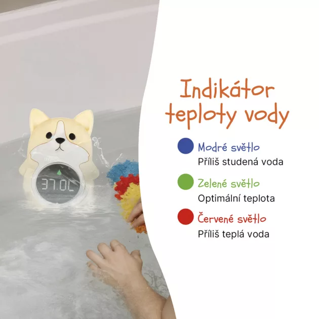 Zopa Szilikon digitális hőmérő 3in1 Dog