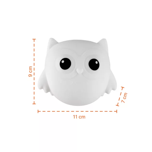 Zopa Szilikon falra szerelhető éjjeli lámpa Owl