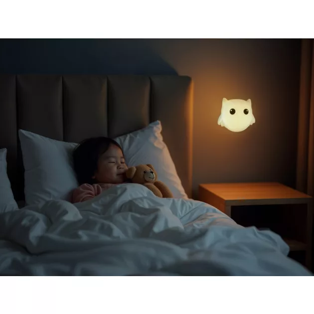 Zopa Szilikon falra szerelhető éjjeli lámpa Owl