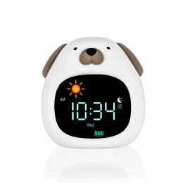   Zopa Szilikon gyermek ébresztőóra éjszakai fénnyel és zenével Dog