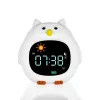 Zopa Szilikon gyermek ébresztőóra éjszakai fénnyel és zenével Owl
