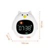 Zopa Szilikon gyermek ébresztőóra éjszakai fénnyel és zenével Owl