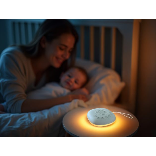 Zopa Prémium hordozható alvásmodul LED-fénnyel, fehér zajjal és hangokkal White