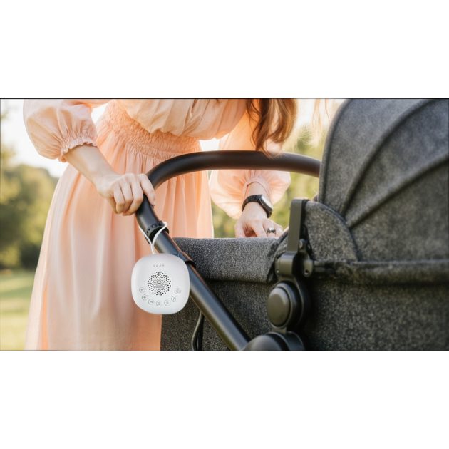 Zopa Prémium hordozható alvásmodul LED-fénnyel, fehér zajjal és hangokkal White