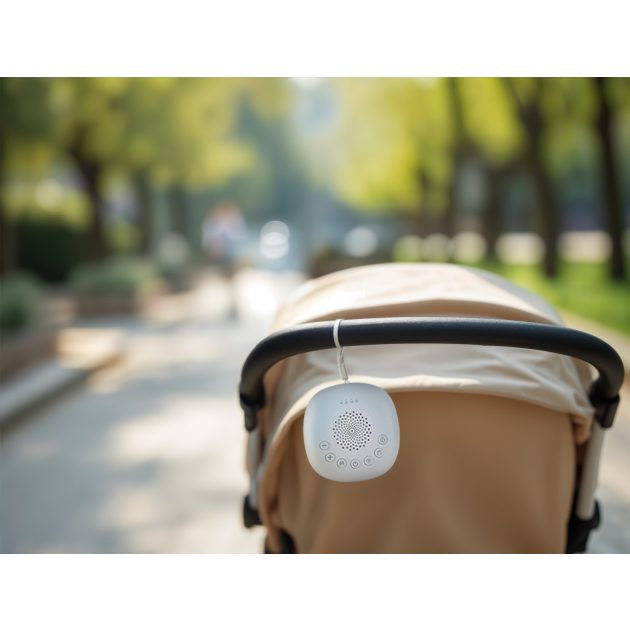 Zopa Prémium hordozható alvásmodul LED-fénnyel, fehér zajjal és hangokkal White