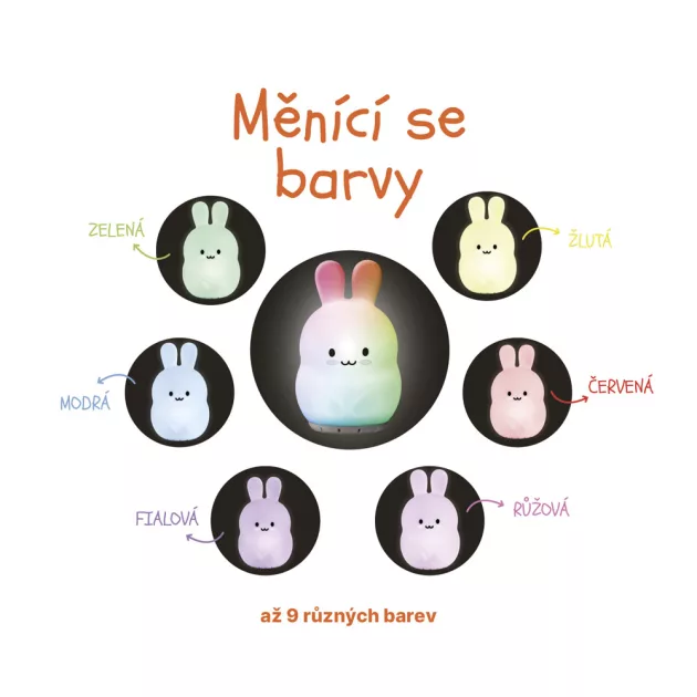 Zopa Szilikon LED Lámpa M-es méret Panda