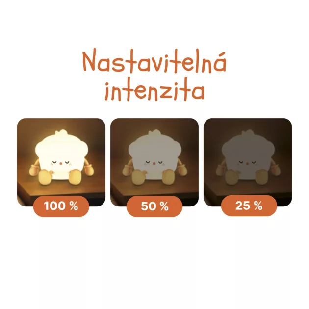 Zopa Szilikon LED Lámpa M-es méret Panda