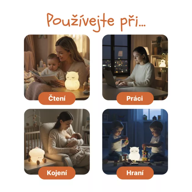 Zopa Szilikon LED Lámpa M-es méret Koala