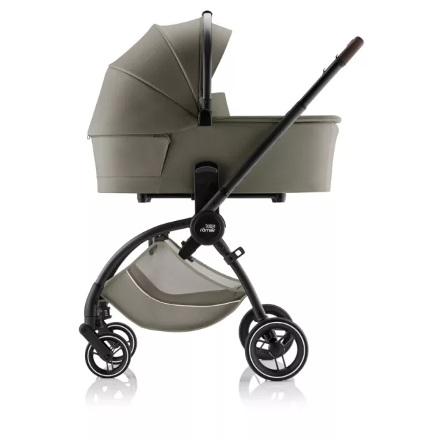 Britax Römer Comfort Plus LUX Szett (Rio babakocsi + mózeskosár + Baby-Safe PRO babahordozó + Vario Base 5Z) - Urban Olive