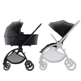   Britax Römer Rio Essential STYLE Szett (Rio babakocsi + mózeskosár + Baby-Safe Core + Baby-Safe Core bázis) - Carbon Black