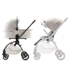   Britax Römer Rio Essential STYLE Szett (Rio babakocsi + mózeskosár + Baby-Safe Core + Baby-Safe Core bázis) - Soft Taupe