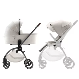   Britax Römer Rio Essential STYLE Szett (Rio babakocsi + mózeskosár + Baby-Safe Core + Baby-Safe Core bázis) - Soft Taupe