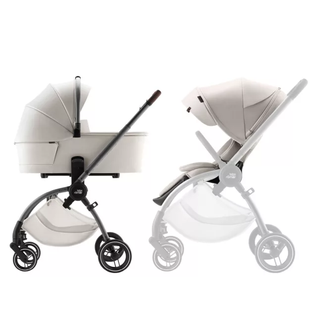 Britax Römer Rio Essential STYLE Szett (Rio babakocsi + mózeskosár + Baby-Safe Core + Baby-Safe Core bázis) - Soft Taupe