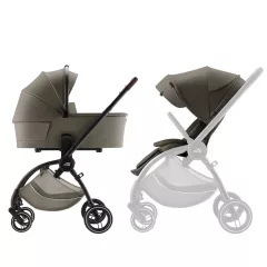   Britax Römer Rio Essential STYLE Szett (Rio babakocsi + mózeskosár + Baby-Safe Core + Baby-Safe Core bázis) - Urban Olive