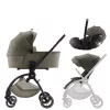 Britax Römer Comfort LUX Szett (Rio babakocsi + mózeskosár + Baby-Safe PRO babahordozó) - Urban Olive