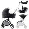 Britax Römer Comfort Plus STYLE Szett (Rio babakocsi + mózeskosár + Baby-Safe PRO babahordozó + Vario Base 5Z) - Carbon Black