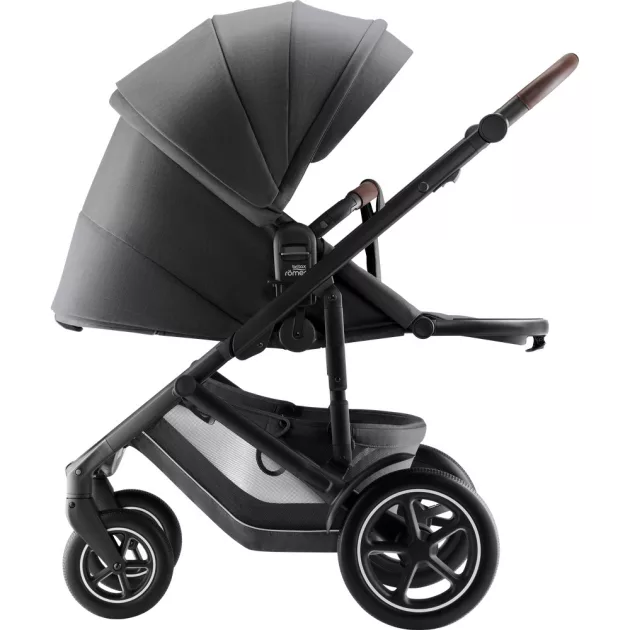 Britax Römer Smile 5Z Essential set 2in1: multifunkciós babakocsi + mózeskosár - Mineral Grey