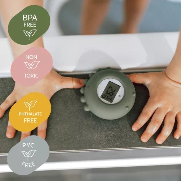 Zopa Szilikon digitális hőmérő 2 az 1-ben - fenyőzöld Forest Green