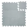 Zopa 9 db-os Puzzle habszőnyeg, 30x30 cm, világos szürke Light Grey