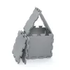 Zopa 9 db-os Puzzle habszőnyeg, 30x30 cm, világos szürke Light Grey