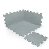 Zopa 9 db-os Puzzle habszőnyeg, 30x30 cm, világos szürke Light Grey