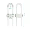 Zopa Szekrényfogantyú-zár 2 db white