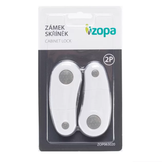 Zopa Szekrényzár 2 db white/grey