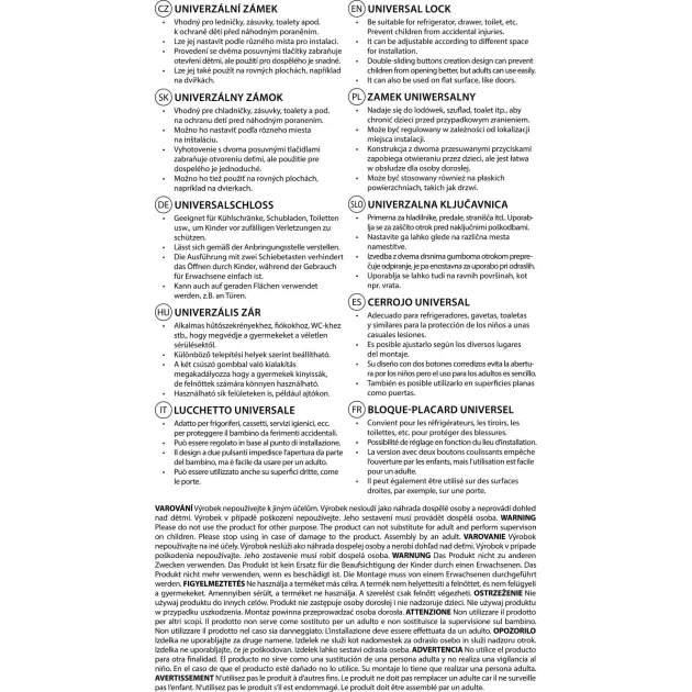 Zopa Univerzális zár white/grey