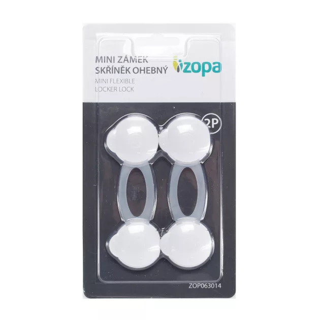 Zopa Mini hajlékony szekrényzár 2 db white