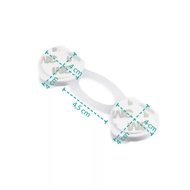Zopa Mini hajlékony szekrényzár 2 db white