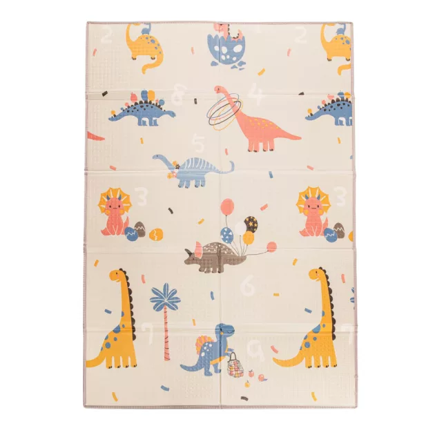 Zopa Multifunkciós összecsukható habszivacs játszószőnyeg – kétoldalas, 180 × 120 cm - Dino