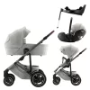 Britax Römer Smile 5Z Comfort Plus Set Lux (Smile 5z babakocsi + mózeskosár + Baby-Safe Pro + Vario Base 5Z) - Linen Grey