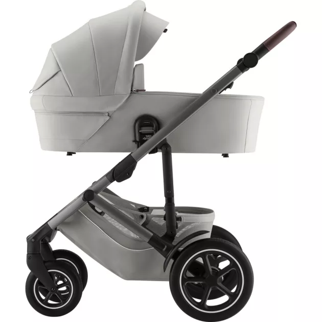 Britax Römer Smile 5Z Comfort Plus Set Lux (Smile 5z babakocsi + mózeskosár + Baby-Safe Pro + Vario Base 5Z) - Linen Grey