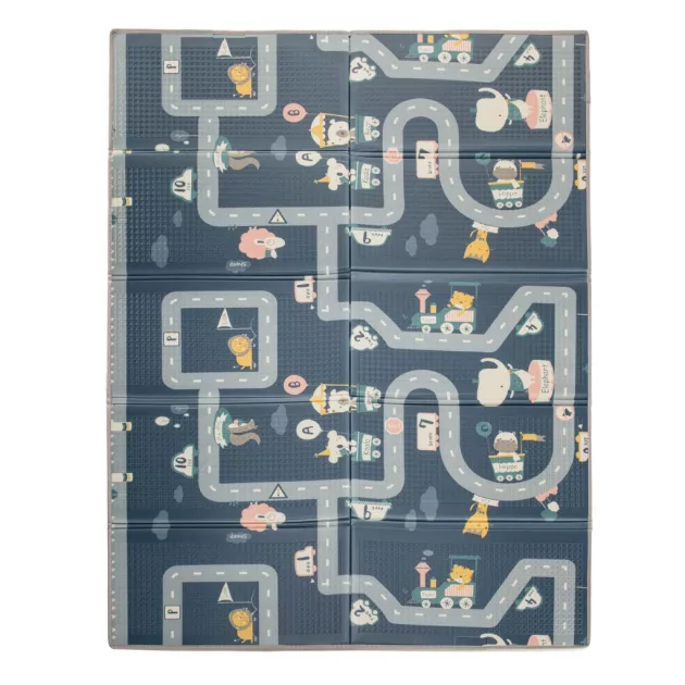 Zopa Multifunkciós összecsukható habszivacs játszószőnyeg – kétoldalas, 200 × 150 cm - Dino