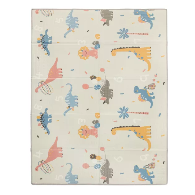 Zopa Multifunkciós összecsukható habszivacs játszószőnyeg – kétoldalas, 200 × 150 cm - Dino