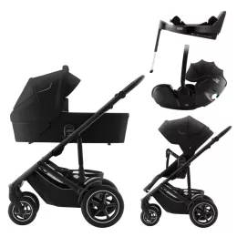   Britax Römer Smile 5Z Comfort Plus Set Classic (Smile 5z babakocsi + mózeskosár + Baby-Safe Pro + Vario Base 5Z) - Space Black