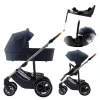 Britax Römer Smile 5Z Comfort Plus Set Style (Smile 5z babakocsi + mózeskosár + Baby-Safe Pro + Vario Base 5Z) - Night Blue