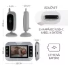 Zopa Static digitális videós bébiőr, szürke Grey